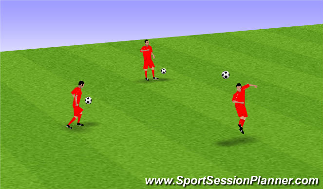 Football/Soccer Session Plan Drill (Colour): Juggling