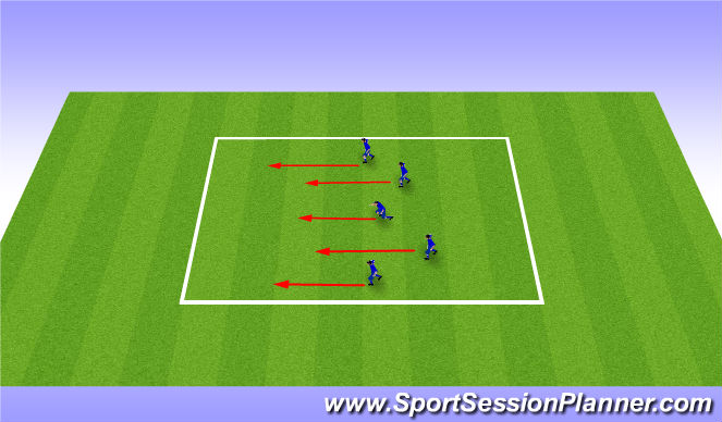 Football/Soccer Session Plan Drill (Colour): COOL DOWN