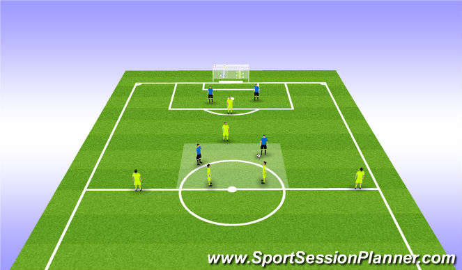 Football/Soccer Session Plan Drill (Colour): Screen 3