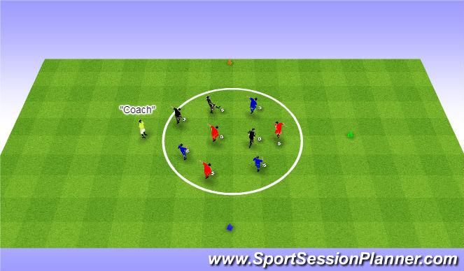 Football/Soccer Session Plan Drill (Colour): Screen 2