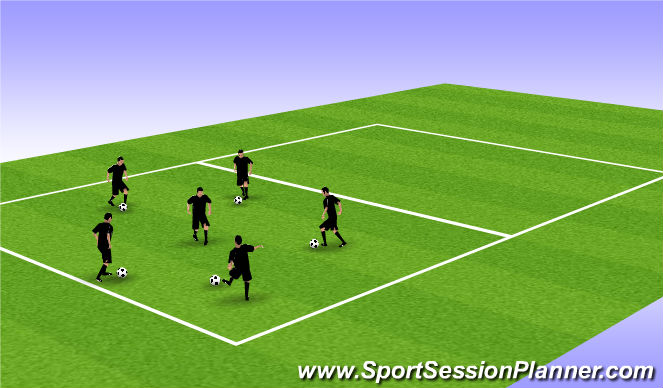 Football/Soccer Session Plan Drill (Colour): Main Theme II