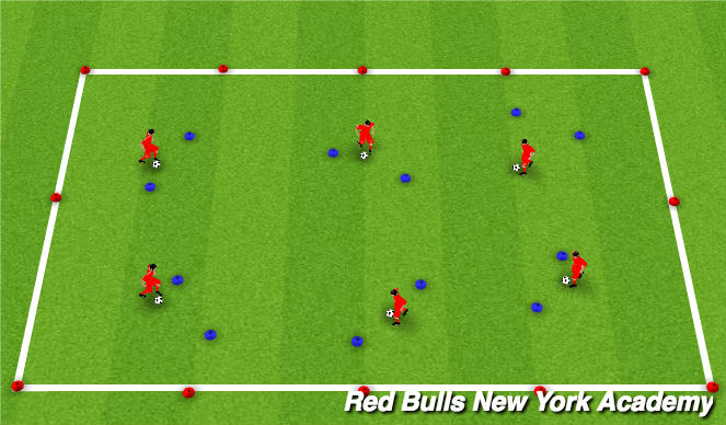 Football/Soccer Session Plan Drill (Colour): Gates Game