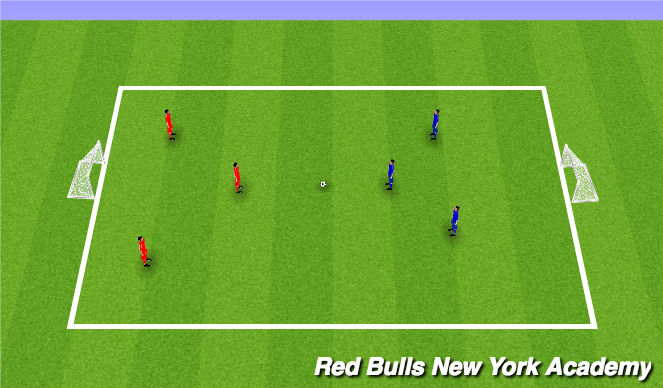 Football/Soccer Session Plan Drill (Colour): SSG