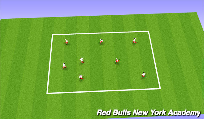 Football/Soccer Session Plan Drill (Colour): Pinny Tag Warmup