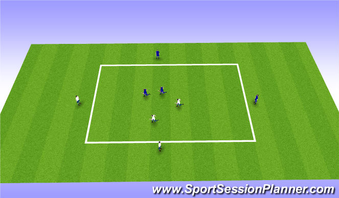 Football/Soccer Session Plan Drill (Colour): Main Activity 2