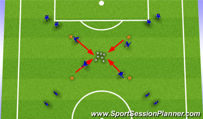 Football/Soccer Session Plan Drill (Colour): Screen 1