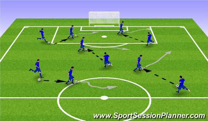 Football/Soccer Session Plan Drill (Colour): Activity 1 - Soccer Tag