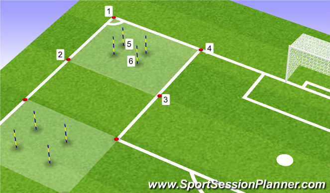 Football/Soccer Session Plan Drill (Colour): Technical Passing Warm-Up