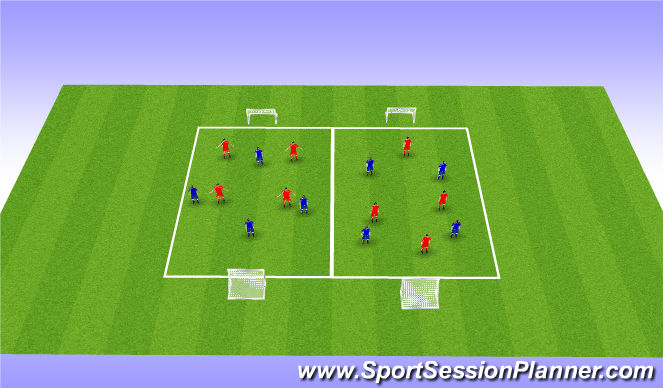 Football/Soccer Session Plan Drill (Colour): Screen 4