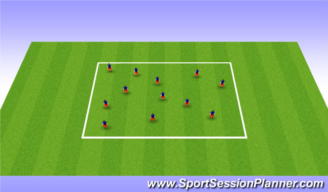 Football/Soccer Session Plan Drill (Colour): Ball Manipulation