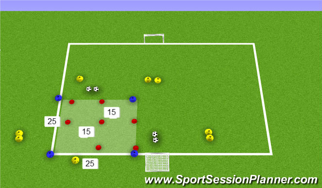 Football/Soccer Session Plan Drill (Colour): Set Up