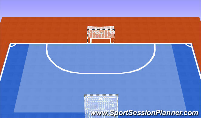 Futsal Session Plan Drill (Colour): Doble Area