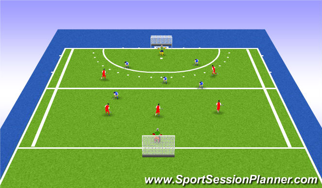 Hockey Session Plan Drill (Colour): Change it Up