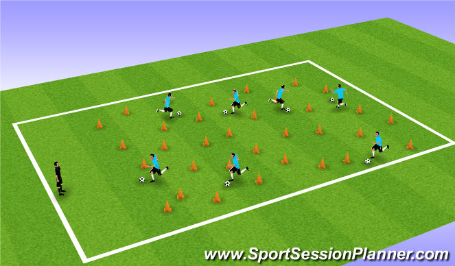 Football/Soccer Session Plan Drill (Colour): Activity 2