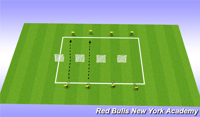 Football/Soccer Session Plan Drill (Colour): Driven Pass Technique Technical Reps