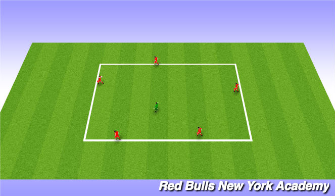 Football/Soccer Session Plan Drill (Colour): Keepaway