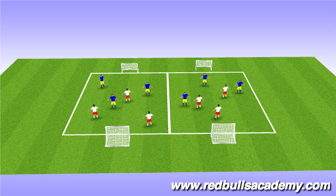 Football/Soccer Session Plan Drill (Colour): ssg