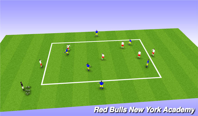 Football/Soccer Session Plan Drill (Colour): Main Theme 2 (Option 1)