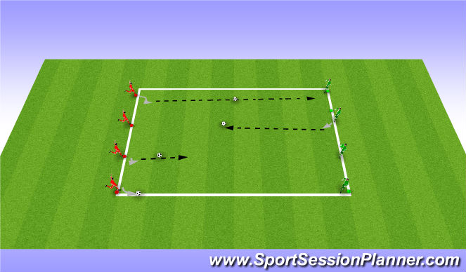 Football/Soccer Session Plan Drill (Colour): Striking Technique