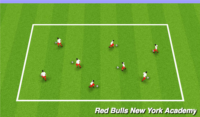 Football/Soccer Session Plan Drill (Colour): King Of The Hill