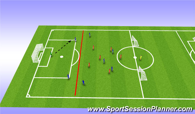 Football/Soccer Session Plan Drill (Colour): Thursday