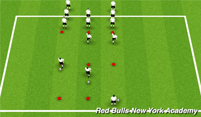 Football/Soccer Session Plan Drill (Colour): WARM-UP