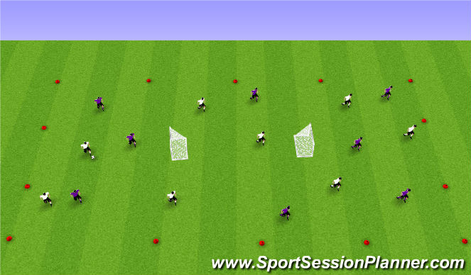 Football/Soccer Session Plan Drill (Colour): Possession - Tactical