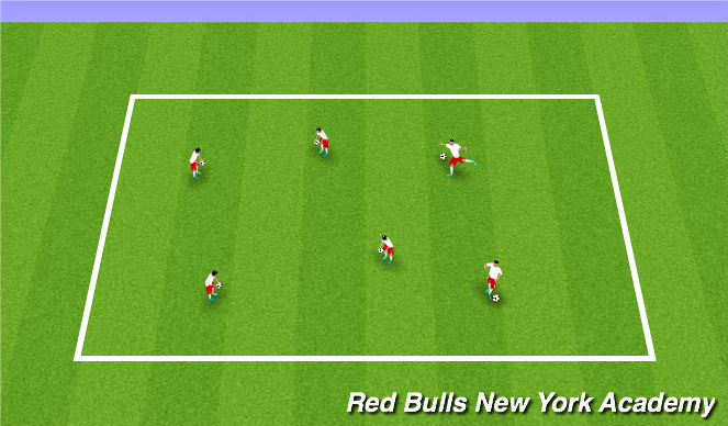 Football/Soccer Session Plan Drill (Colour): Warmup