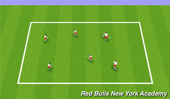 Football/Soccer Session Plan Drill (Colour): Warmup