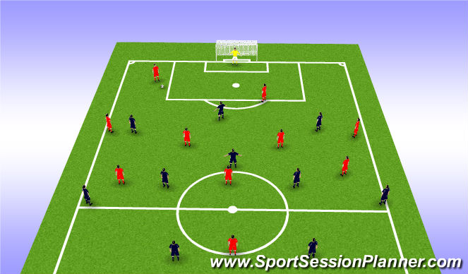 Football/Soccer Session Plan Drill (Colour): FOOTBALL PROBLEM