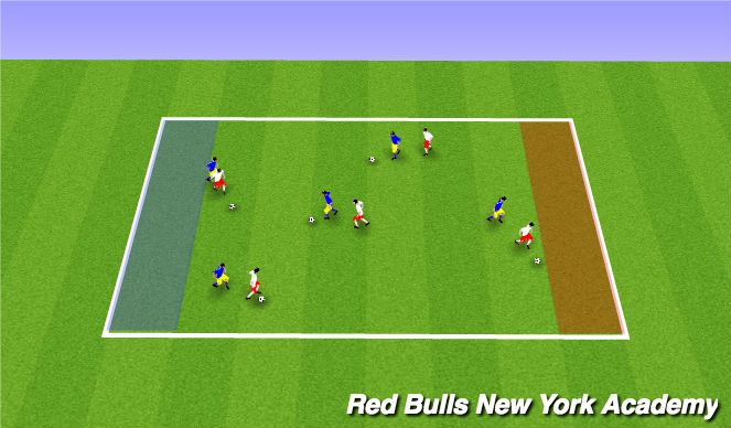 Football/Soccer Session Plan Drill (Colour): Creativity Reps