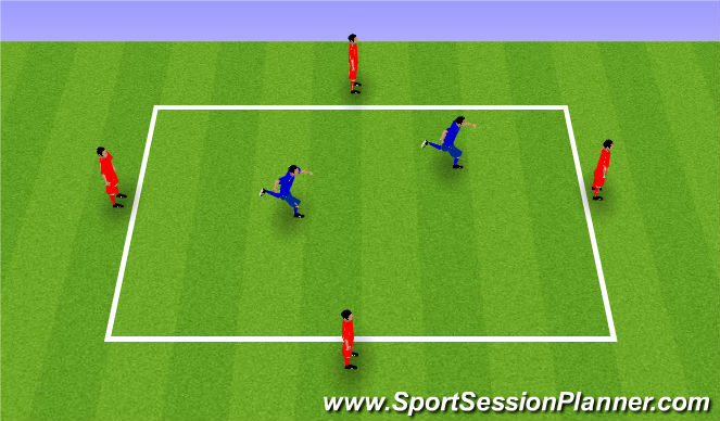 Football/Soccer Session Plan Drill (Colour): Rondo's
