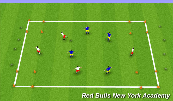 Football/Soccer Session Plan Drill (Colour): Conditioned Game