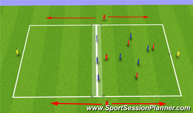 Football/Soccer Session Plan Drill (Colour): Tuesday