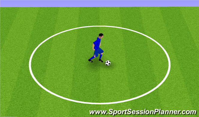 Football/Soccer Session Plan Drill (Colour): Ball Mastery