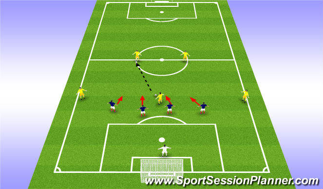 Football/Soccer Session Plan Drill (Colour): Up