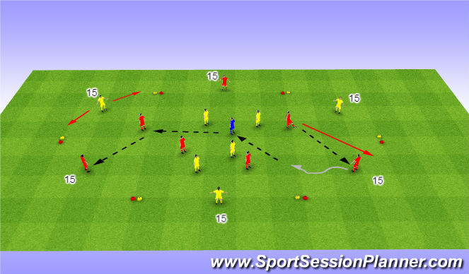 Football/Soccer Session Plan Drill (Colour): Hexagon - C.P.A.