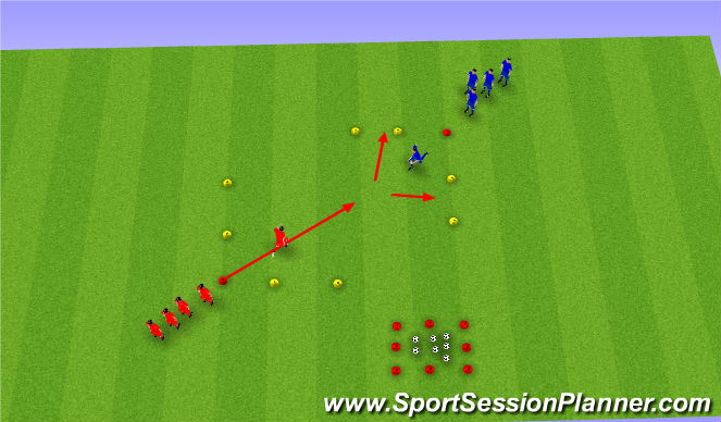 Football/Soccer Session Plan Drill (Colour): A2 D2