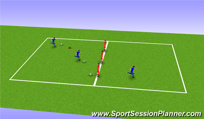 Football/Soccer Session Plan Drill (Colour): Screen 1