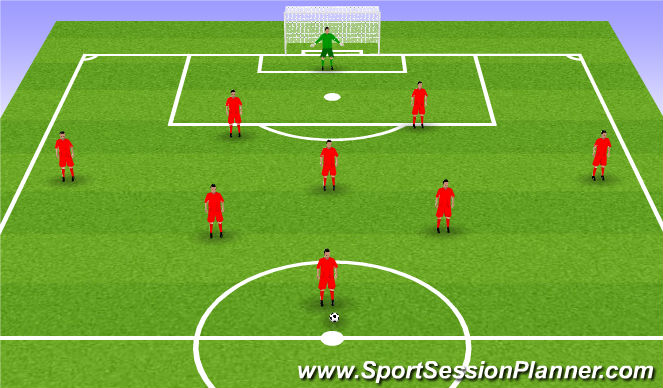 Football/Soccer Session Plan Drill (Colour): 9v9/10v10 Tournament