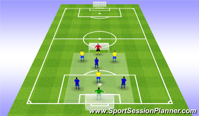 Football/Soccer Session Plan Drill (Colour): Conditioning SSG