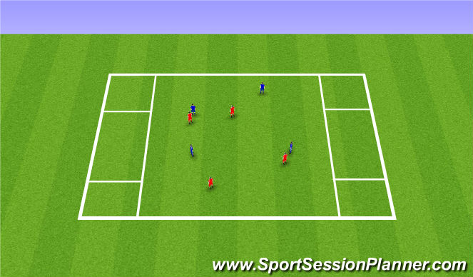 Football/Soccer Session Plan Drill (Colour): Receiving Skills