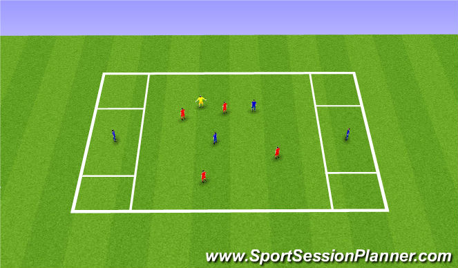 Football/Soccer Session Plan Drill (Colour): Receiving Skills 2