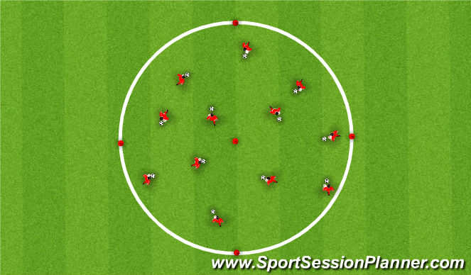 Football/Soccer Session Plan Drill (Colour): Training 1