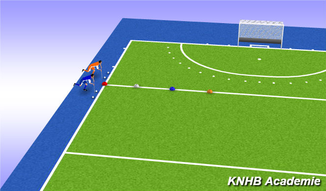 Hockey Session Plan Drill (Colour): Warming Up