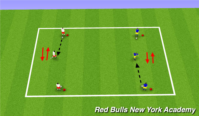 Football/Soccer Session Plan Drill (Colour): Control and Recieving