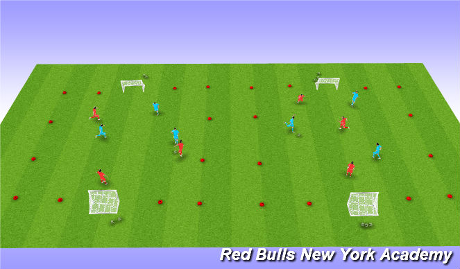 Football/Soccer Session Plan Drill (Colour): Tournament 3v3