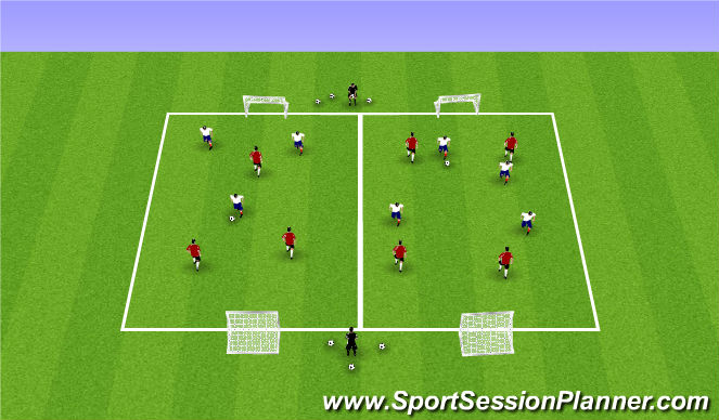 Football/Soccer Session Plan Drill (Colour): Week 8 ODP 1st Session