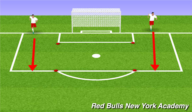 Football/Soccer Session Plan Drill (Colour): Warm Up