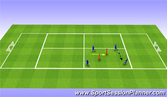 Football/Soccer Session Plan Drill (Colour): Warm Up